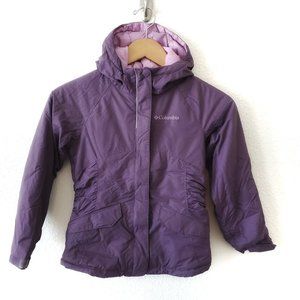 Columbia Purple Snowflake  Waterproof Jacket